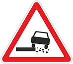 Дорожный знак «Опасная обочина»