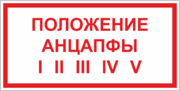 Знак «Положение анцапфы I II III IV V»
