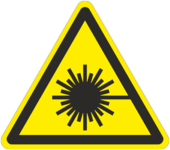 Знак «Опасно. Лазерное излучение»