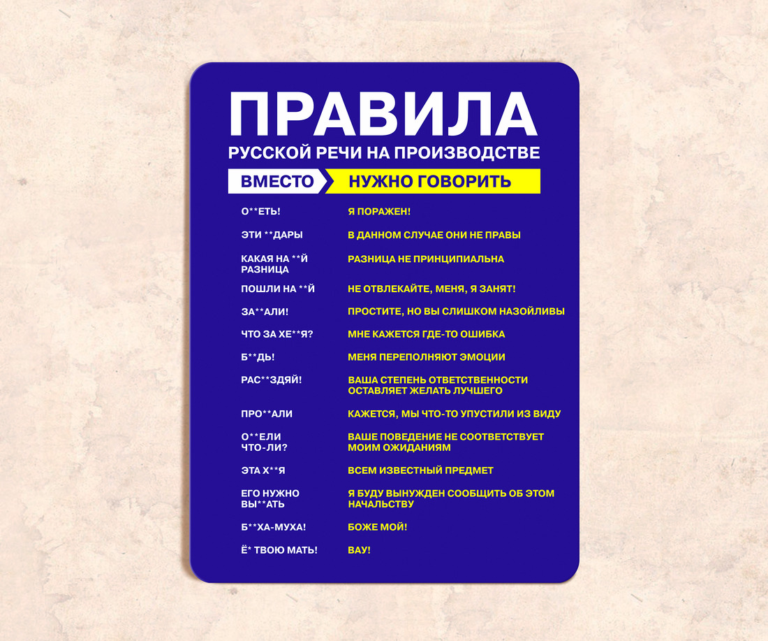 Правила русской речи на производстве полная
